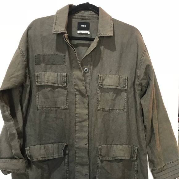 army green canvas jacket